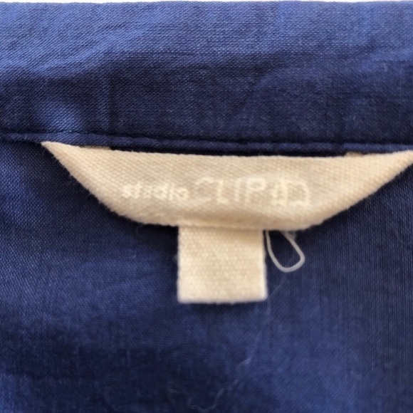 Studio CLIP button front embroidery flower T-shirt dress - Picture 16 of 16